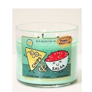 Bath & Body Works Teal Candle - Chips & Salsa